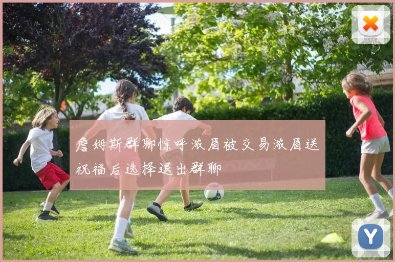 詹姆斯群聊惊呼浓眉被交易浓眉送祝福后选择退出群聊